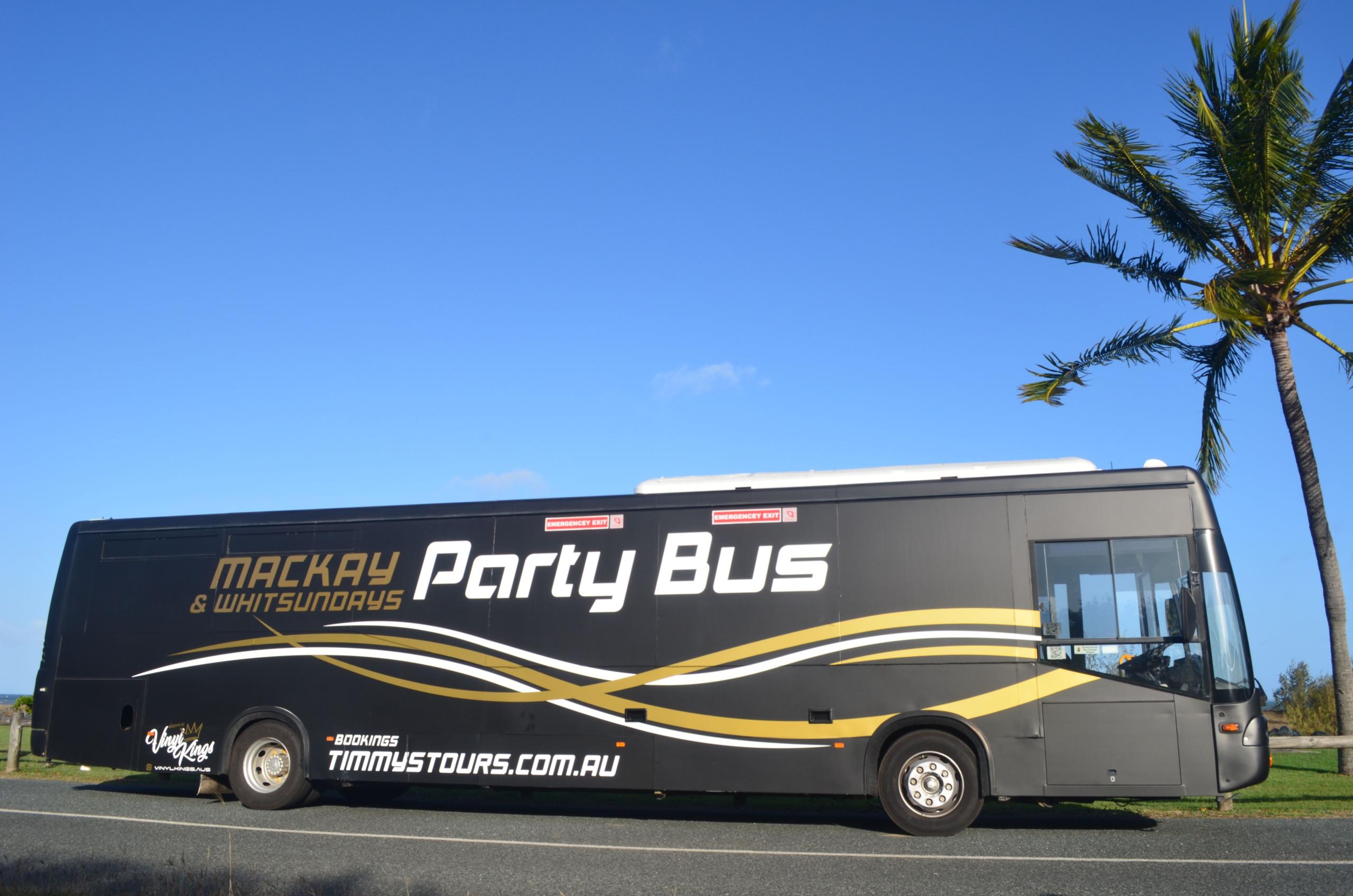 Mackay & Whitsundays party bus